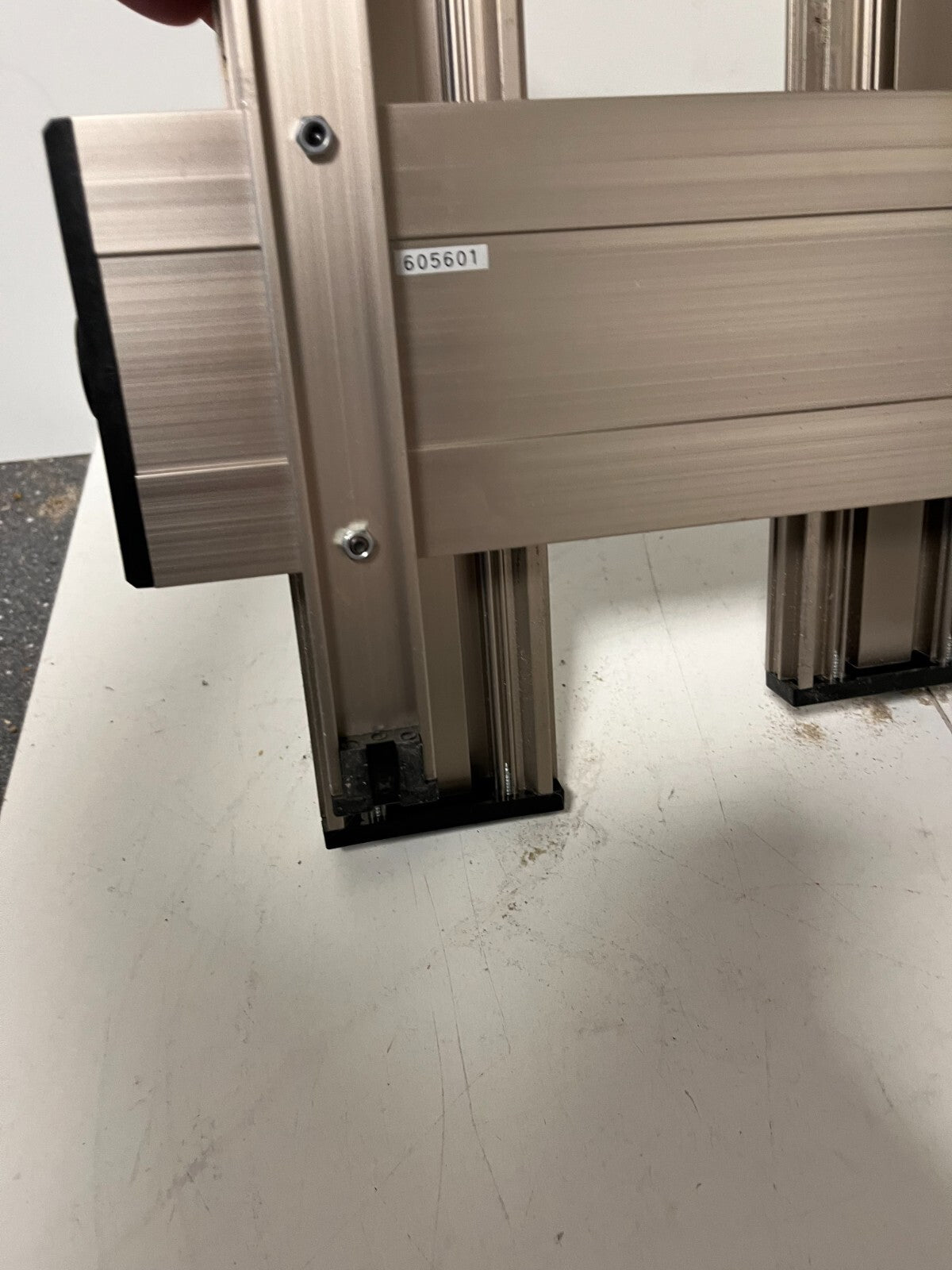 Modular Aluminum Test Bench Setup T-Slot Frame Adjustable Arm Used As-Is