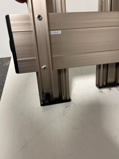 Modular Aluminum Test Bench Setup T-Slot Frame Adjustable Arm Used As-Is