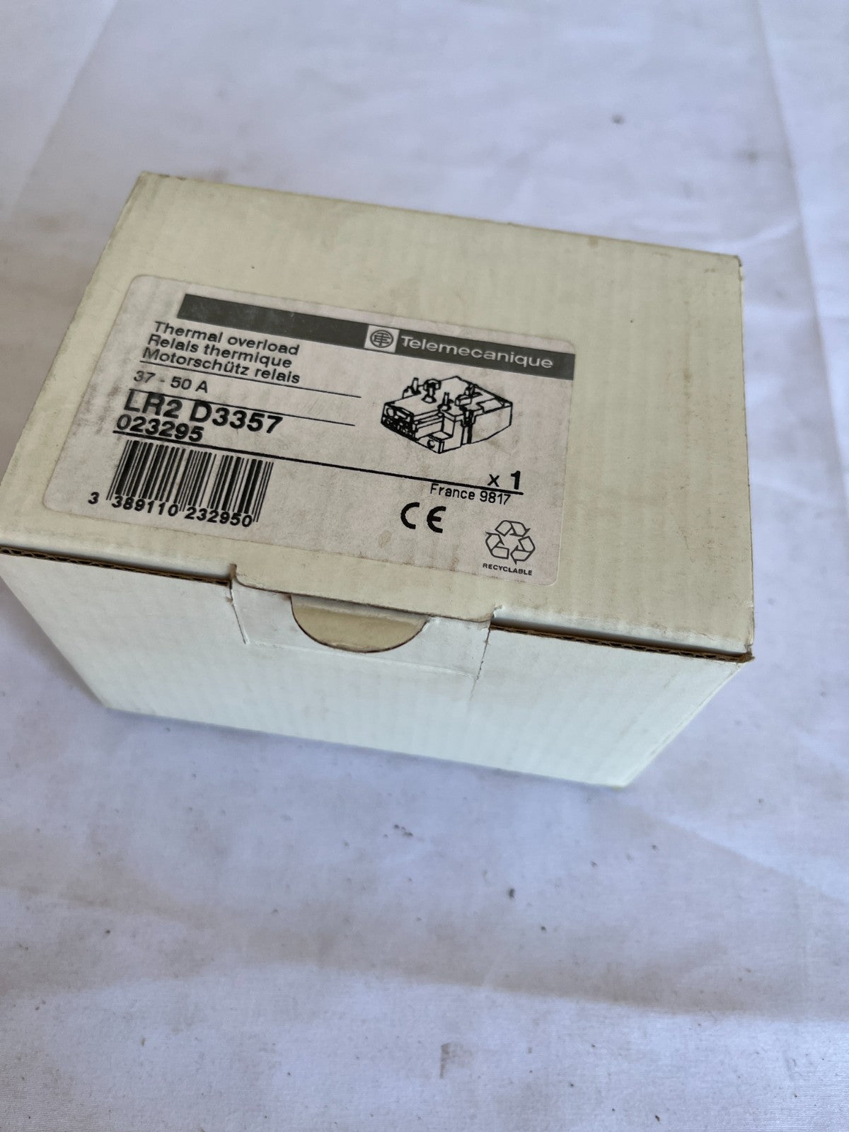 Telemecanique LR2 D3357 Thermal Overload Relay 37-50A New Spare Unit