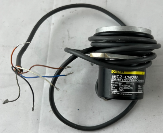 Omron E6C2-CWZ5B Rotary Encoder 1000 P/R 12–24 VDC Incremental Used Spare
