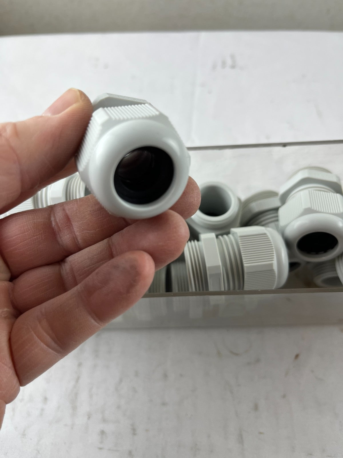 M25x1.5 Cable Gland Bundle Grey Plastic IP Rated Used Lot Spare Parts