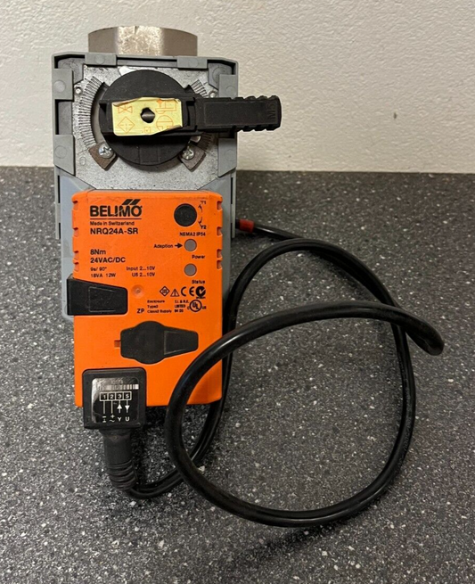 Belimo NRQ24A-SR Rotary Actuator with Valve 24VAC/DC 8Nm Modulating Damper