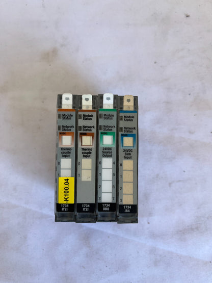 Allen-Bradley 1734-IT2I OB8 IB4 POINT I/O Module Bundle 4pcs Used Spares