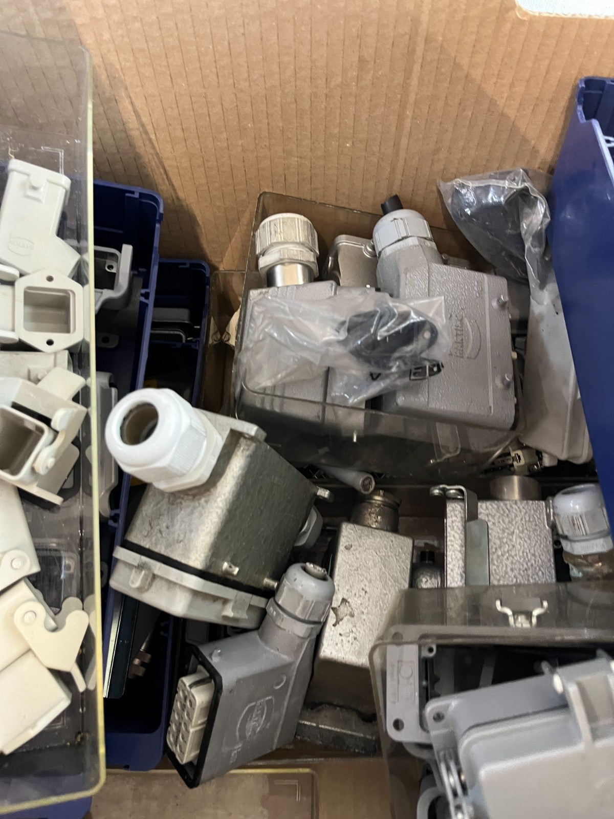 Harting Heavy Duty Connector Housings & Inserts Mixed Lot ~10kg Used Han Series