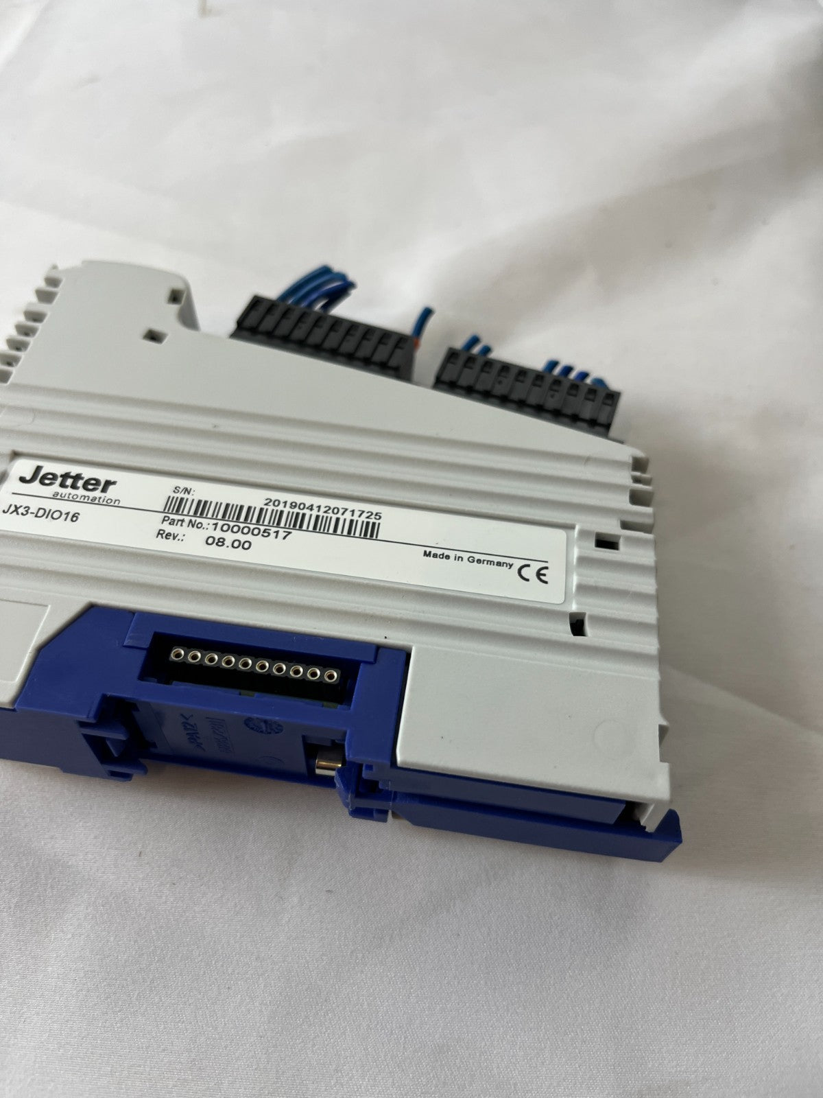 Jetter JX3-DIO16 Digital I/O Module 10000517 8 In 8 Out 24VDC PLC Used Spare