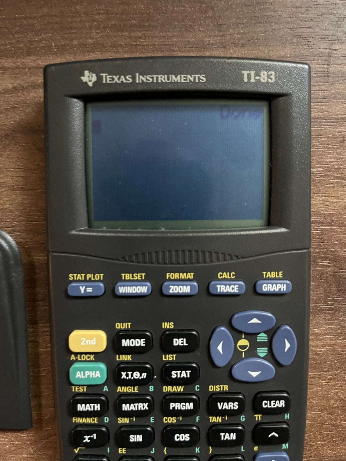 Texas Instruments TI-83 Graphing Calculator Tested Working, w/Cover No Batteries