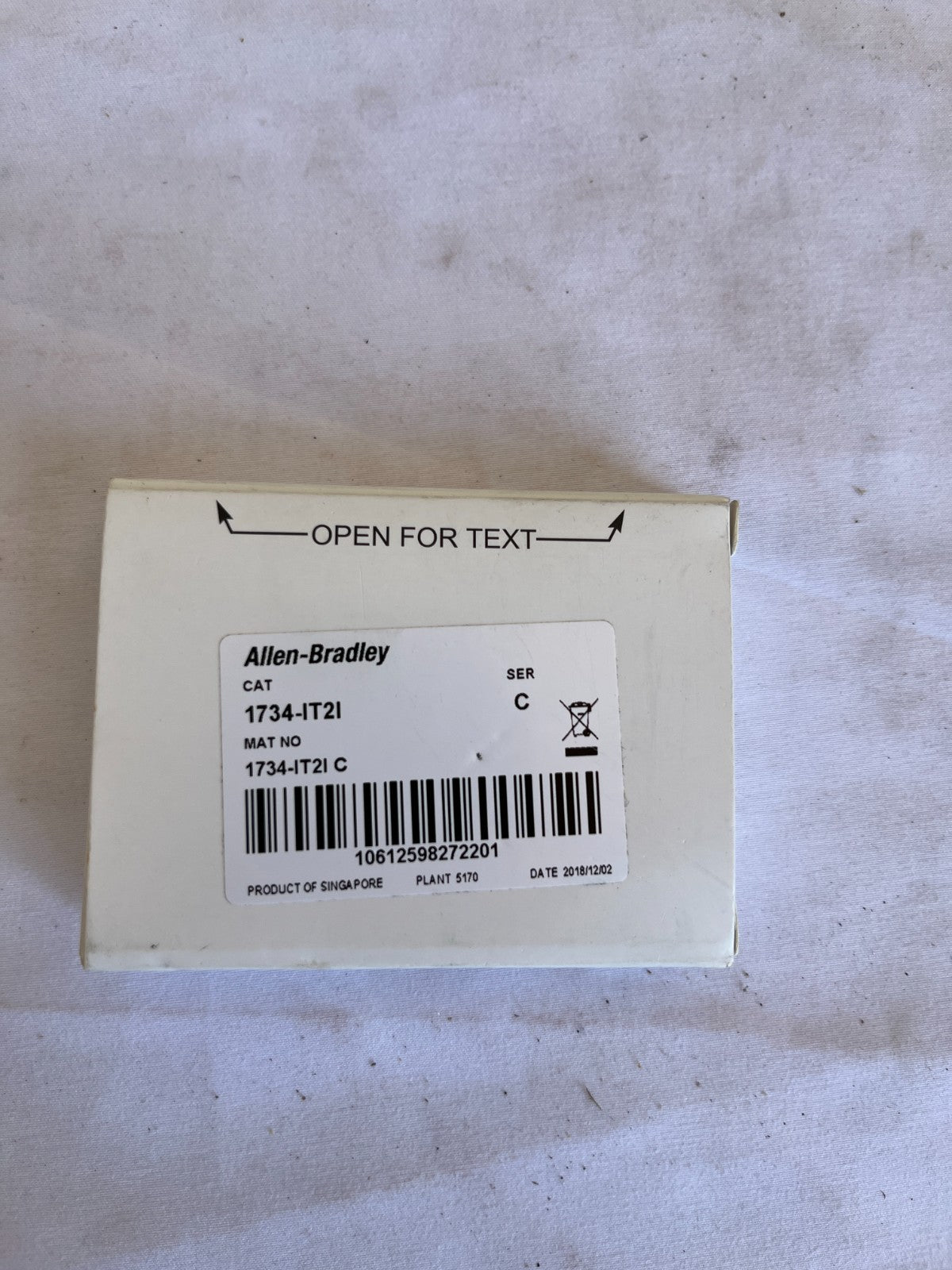 Allen-Bradley 1734-IT2I Ser C POINT I/O Thermocouple Input Module New Spare
