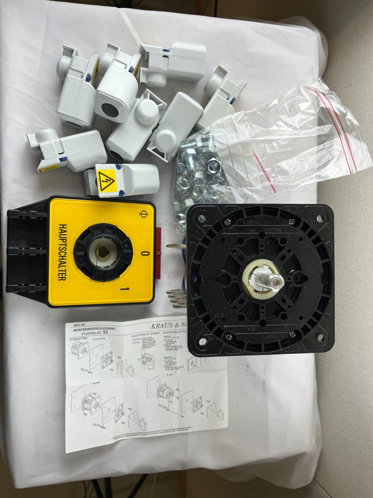 Kraus Naimer C315 Hauptschalter Main Switch NEW 240A 600V Complete Kit Austria