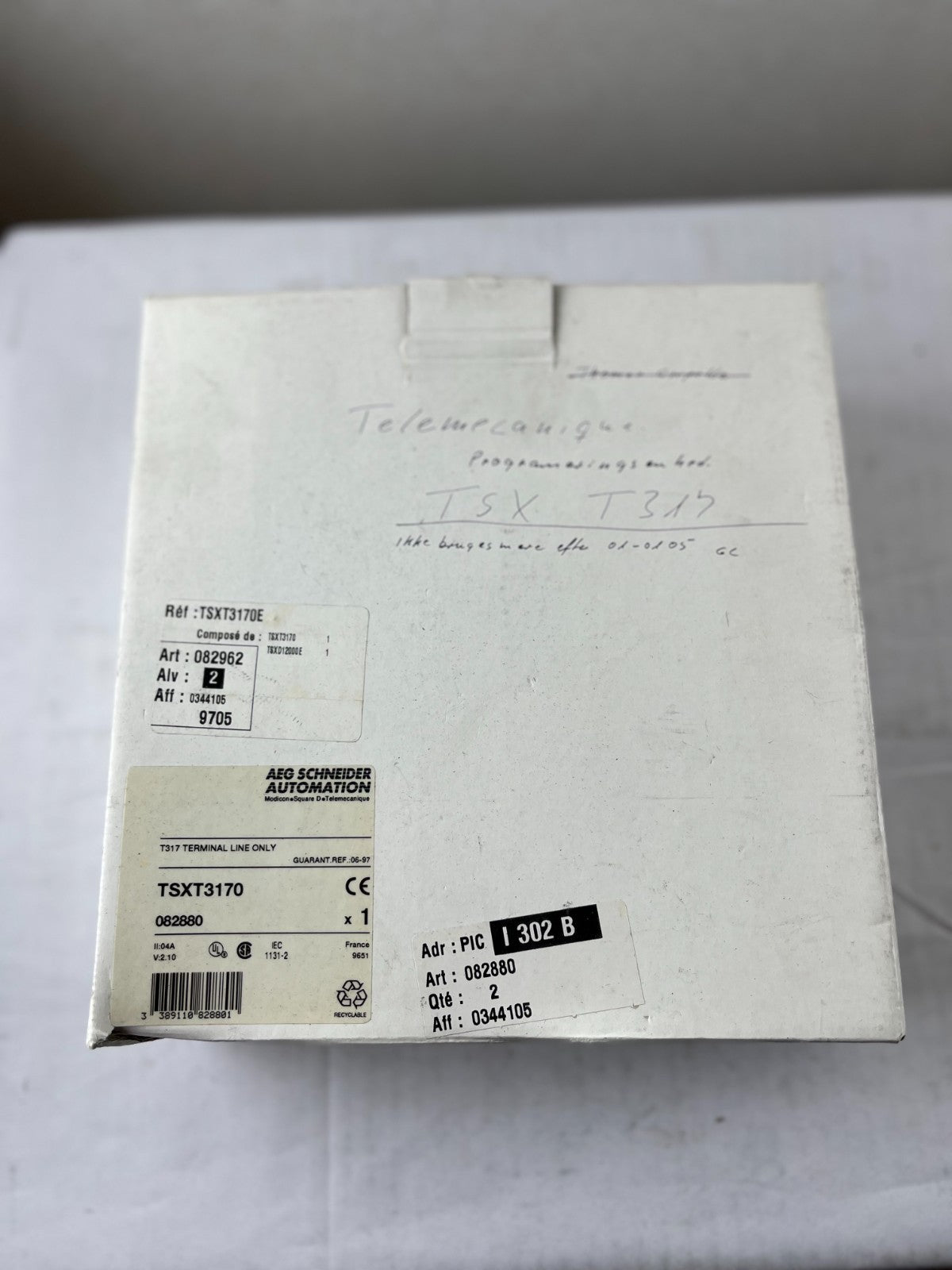 Telemecanique TSX T317 Programming Terminal for TSX17 Micro PLCs w. Box & Manual