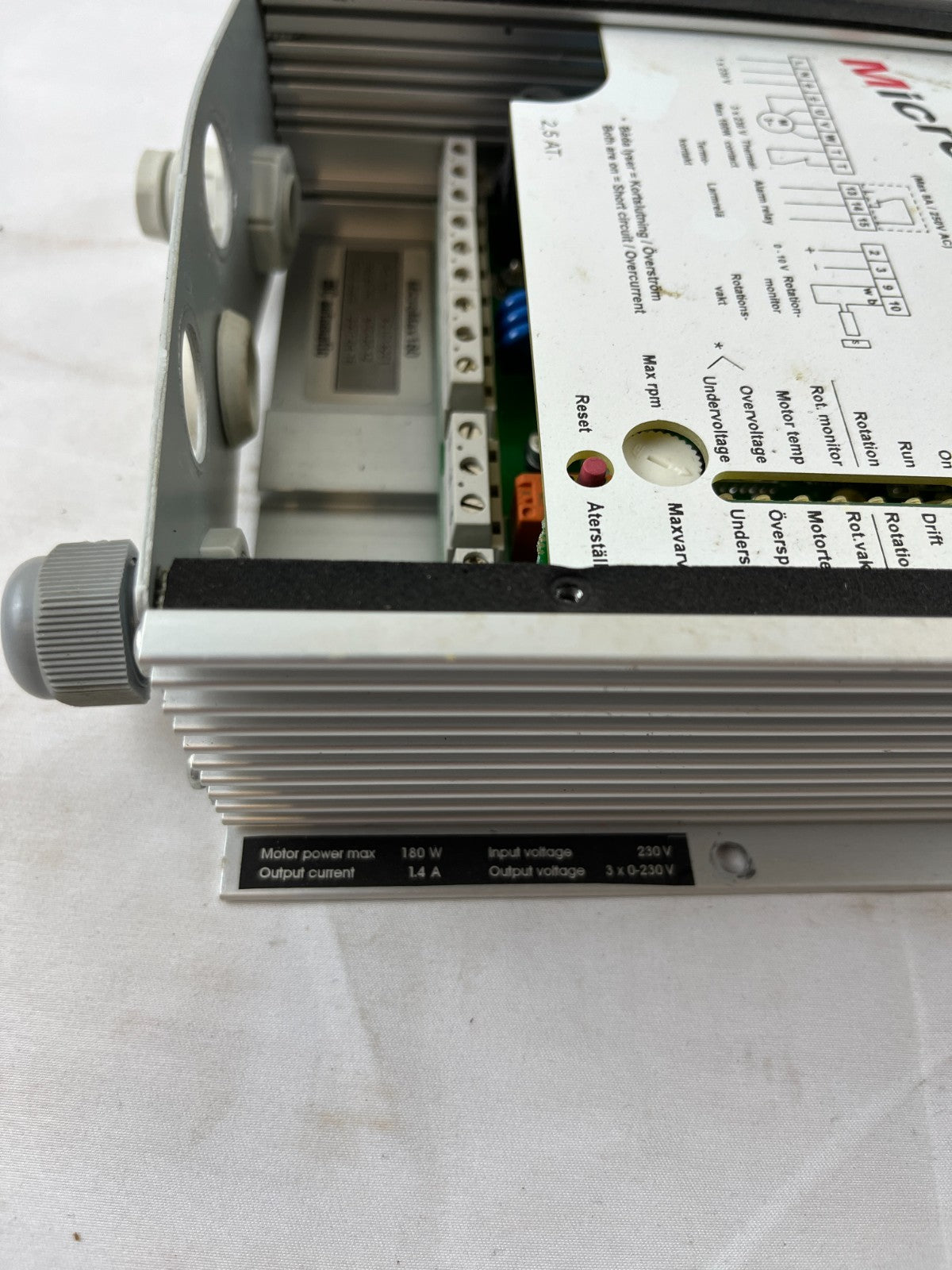 IBC Automatic MicroMax180 F21018201 Motor Controller 3x230V 180W Used Spare