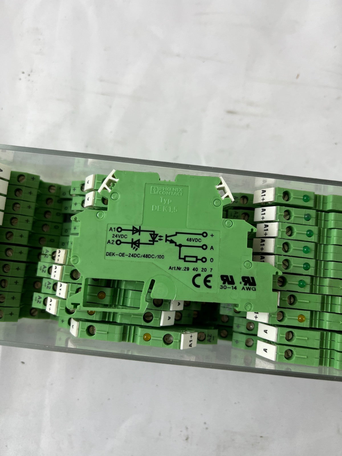 Phoenix Contact DEK‑OE‑24DC/48DC/100 Solid‑State Relay Terminal Blocks ~ 40 pcs