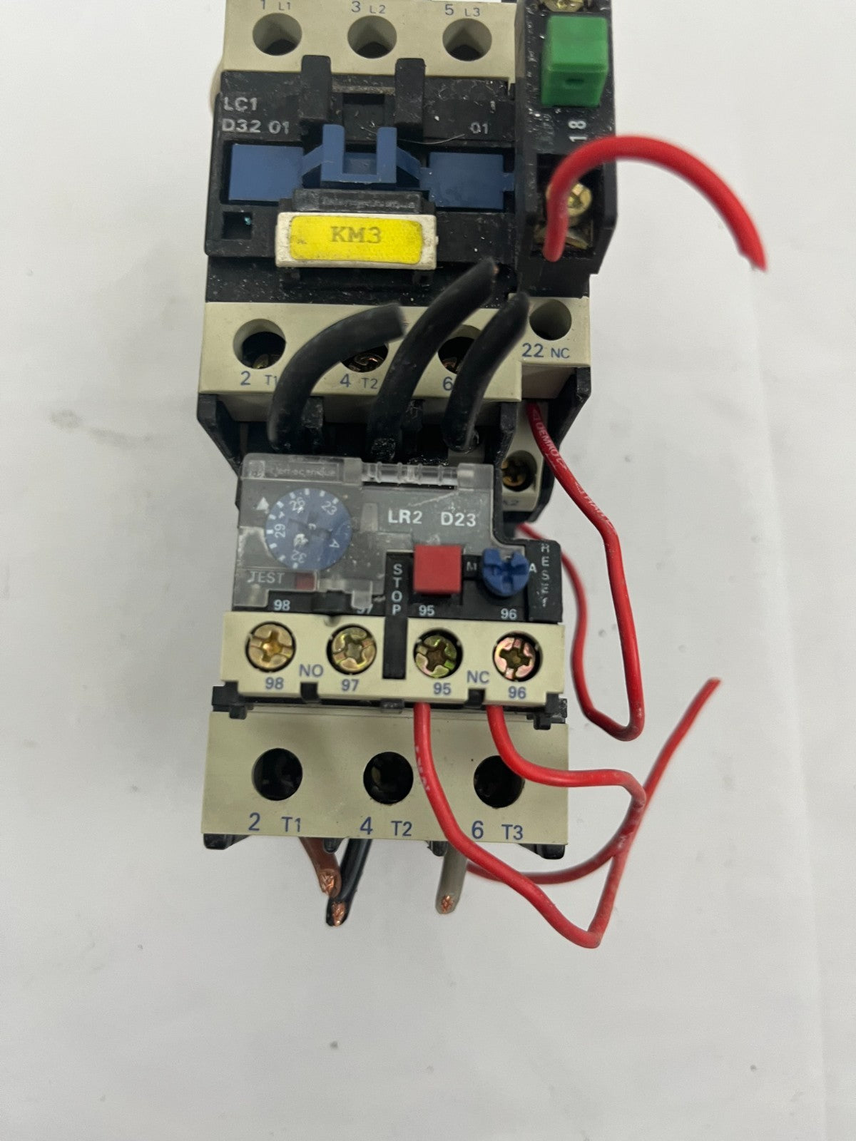 Telemecanique LC1 D32 01 50A Contactor + LR2 D2353 Overload Relay 23-32A, 230V