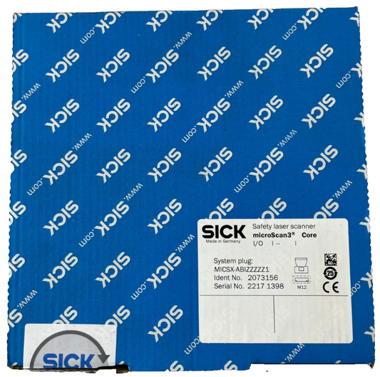 SICK microScan3 Core Safety Laser Scanner MICSX-ABIZZZZZ1 I/O M12 New in Box