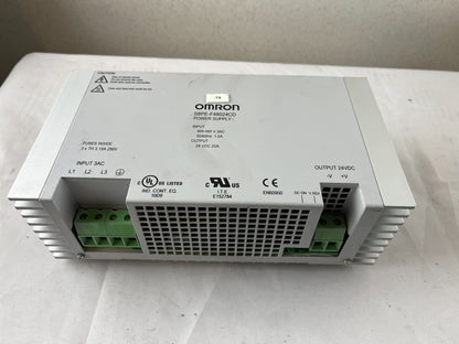 New Omron S8PE-F48024CD Power Supply 400–480V 3‑Phase 24V DC 20A 480W DIN Rail