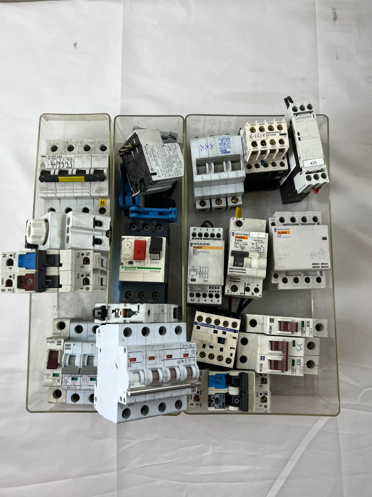 Schneider Siemens Merlin Gerin Mixed Electrical Components Bundle Breakers Lot