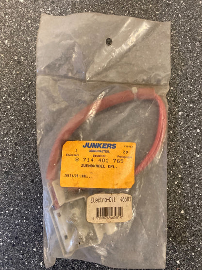 Junkers Bosch Boiler Electrode Ignition Cable Set PN: 8714401765 - NOS Original