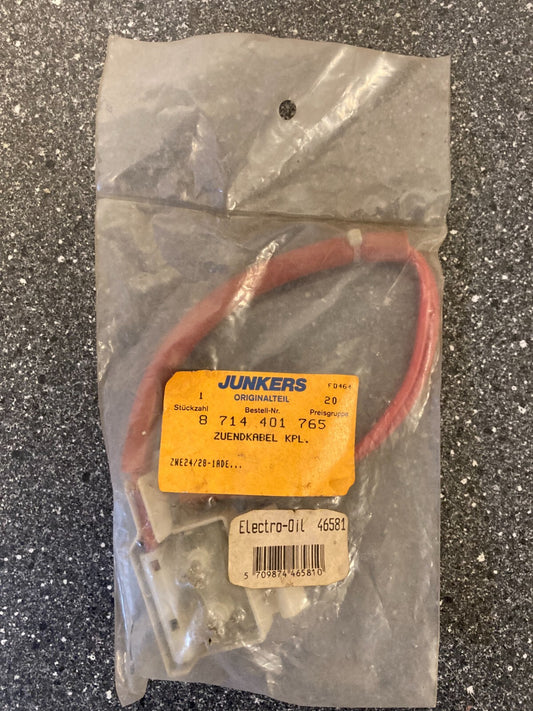 Junkers Bosch Boiler Electrode Ignition Cable Set PN: 8714401765 - NOS Original