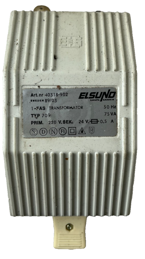 Elsund 40318-902 Typ 709 75VA 220V to 24V 0.5A Control Transformer Used Spare
