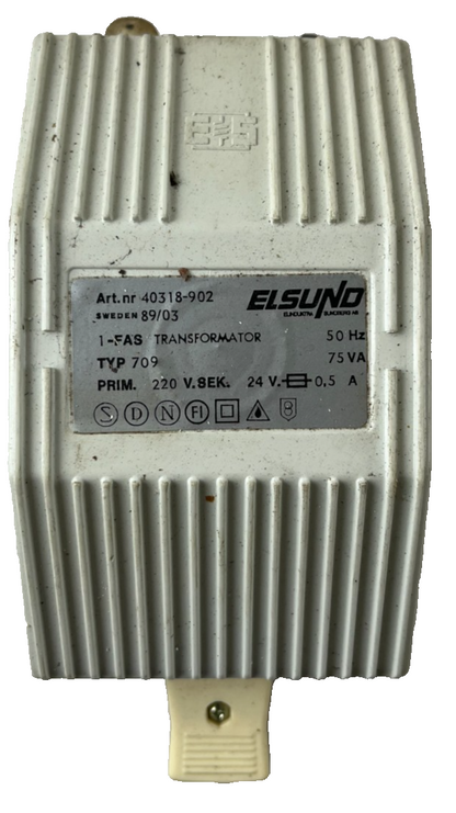 Elsund 40318-902 Typ 709 75VA 220V to 24V 0.5A Control Transformer Used Spare
