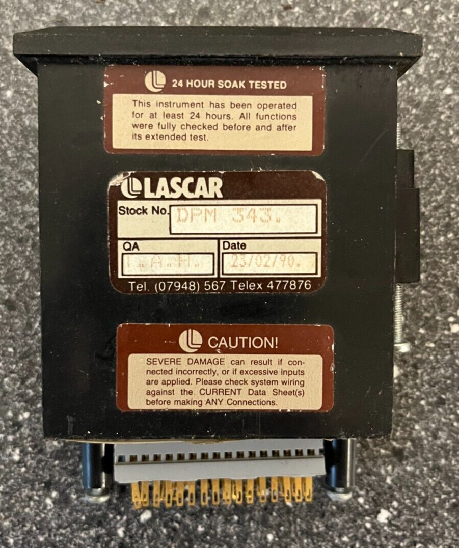 Vintage Lascar DPM 343 Digital Panel Meter - 24 Hour Soak Tested - 1990 QA Date