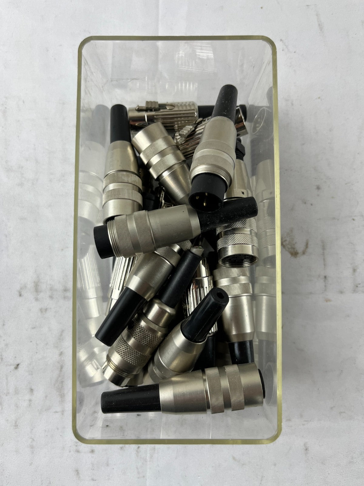 Industrial Circular Metal Connectors Male Female Bundle Used Spare Parts