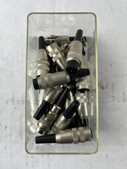 Industrial Circular Metal Connectors Male Female Bundle Used Spare Parts