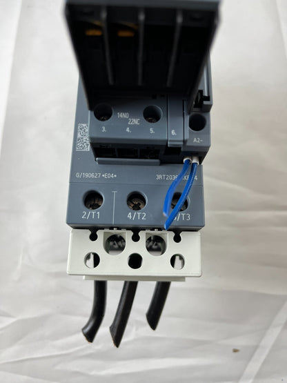Siemens 3RT2036-1KB40 Contactor 24VDC w 3RH2911-1HA11 Aux Used Working Spare