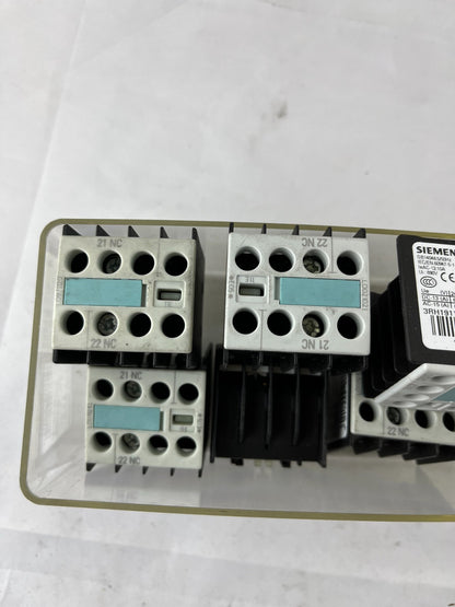 6x Siemens 3RH1911-1FA31 Auxiliary Switch Block 3NO+1NC S00 Top Mount for 3RT10