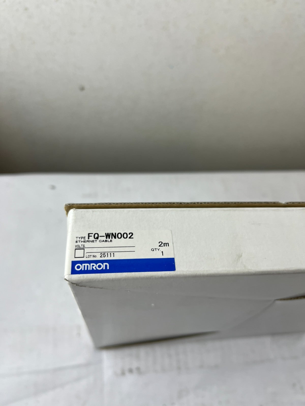 Omron FQ-WN002 Ethernet Cable 2 m for FQ Series Vision Sensor New Unused Spare