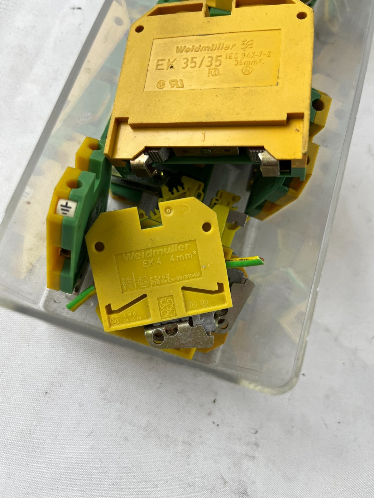 Weidmüller EK 35/35 Earth Terminal Block 35 mm² IEC 947-7-2 New Lot Spare Units
