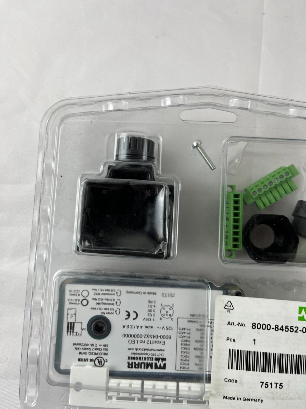 Murr Elektronik 8000-84552-0000000 Exact12 M12 Distribution Box 4×M12 5-Pin 24V