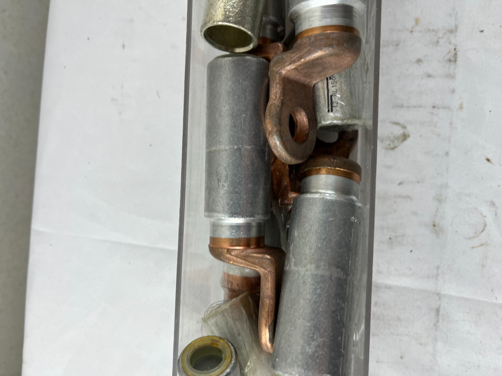 Bimetallic Cable Lugs Al/Cu Crimp Type For 185 Mm² Cable, Mixed Lot Used Bundle