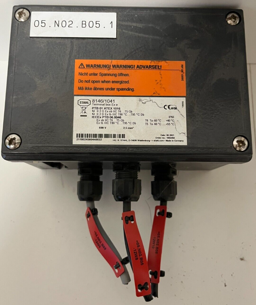 R. STAHL 8146/1041 Explosion-Proof ATEX Terminal Box 690V AC IP66