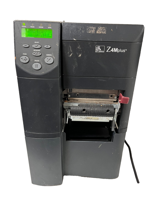 Zebra Z4Mplus Z4M00-200E-5030 Thermal Label Printer 203DPI Working Condition