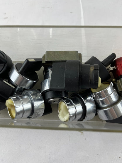 Mixed Lot 22mm Rotary Selector Switch Operators Black Knobs Bundle Spares