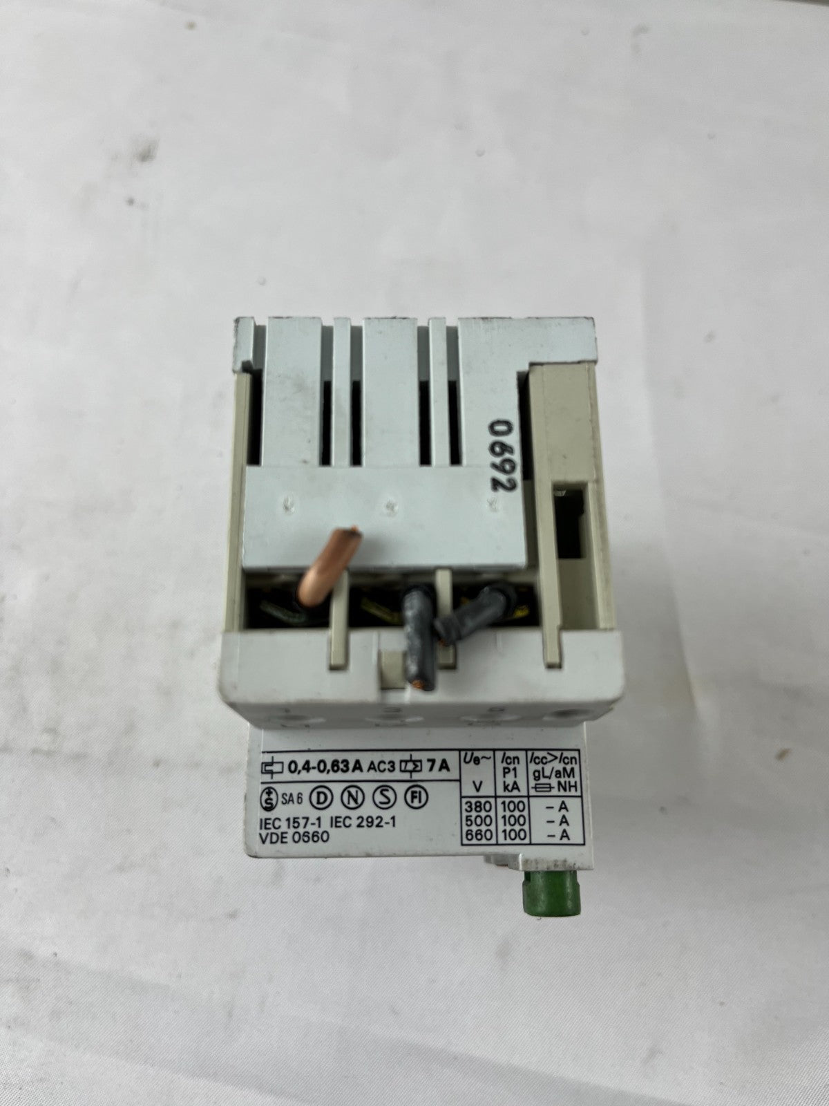 Danfoss CTI 25 Motor Circuit Breaker 0.40–0.63A Thermal Overload Relay Used
