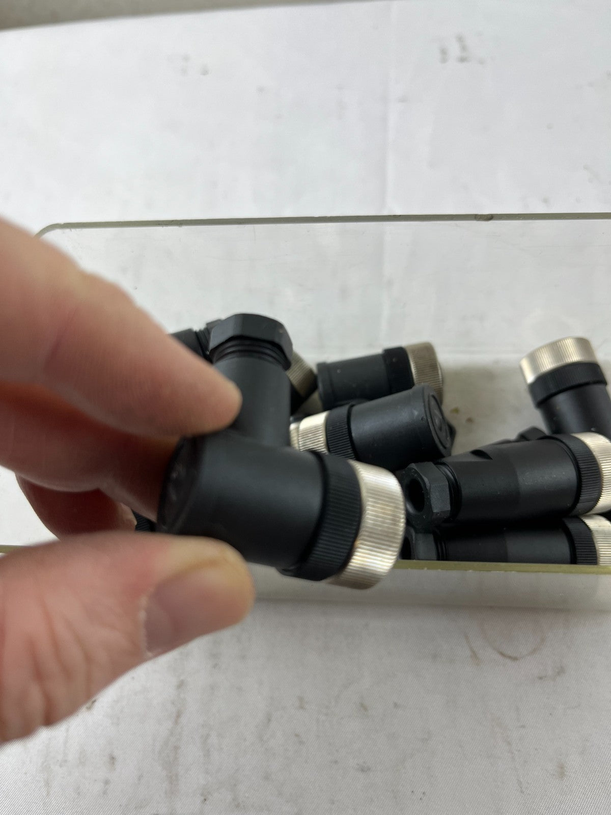 M12 90° Angled Field Wireable Connectors Bundle Used Spare Parts