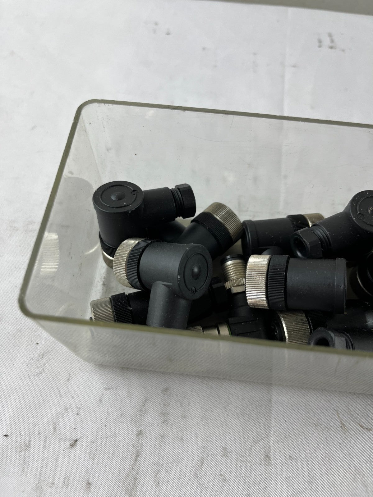 M12 90° Angled Field Wireable Connectors Bundle Used Spare Parts