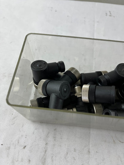 M12 90° Angled Field Wireable Connectors Bundle Used Spare Parts