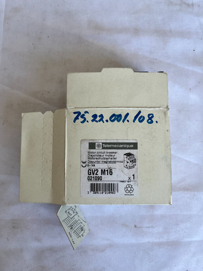 Telemecanique GV2 M16 Motor Circuit Breaker 9-14A New Spare Unit