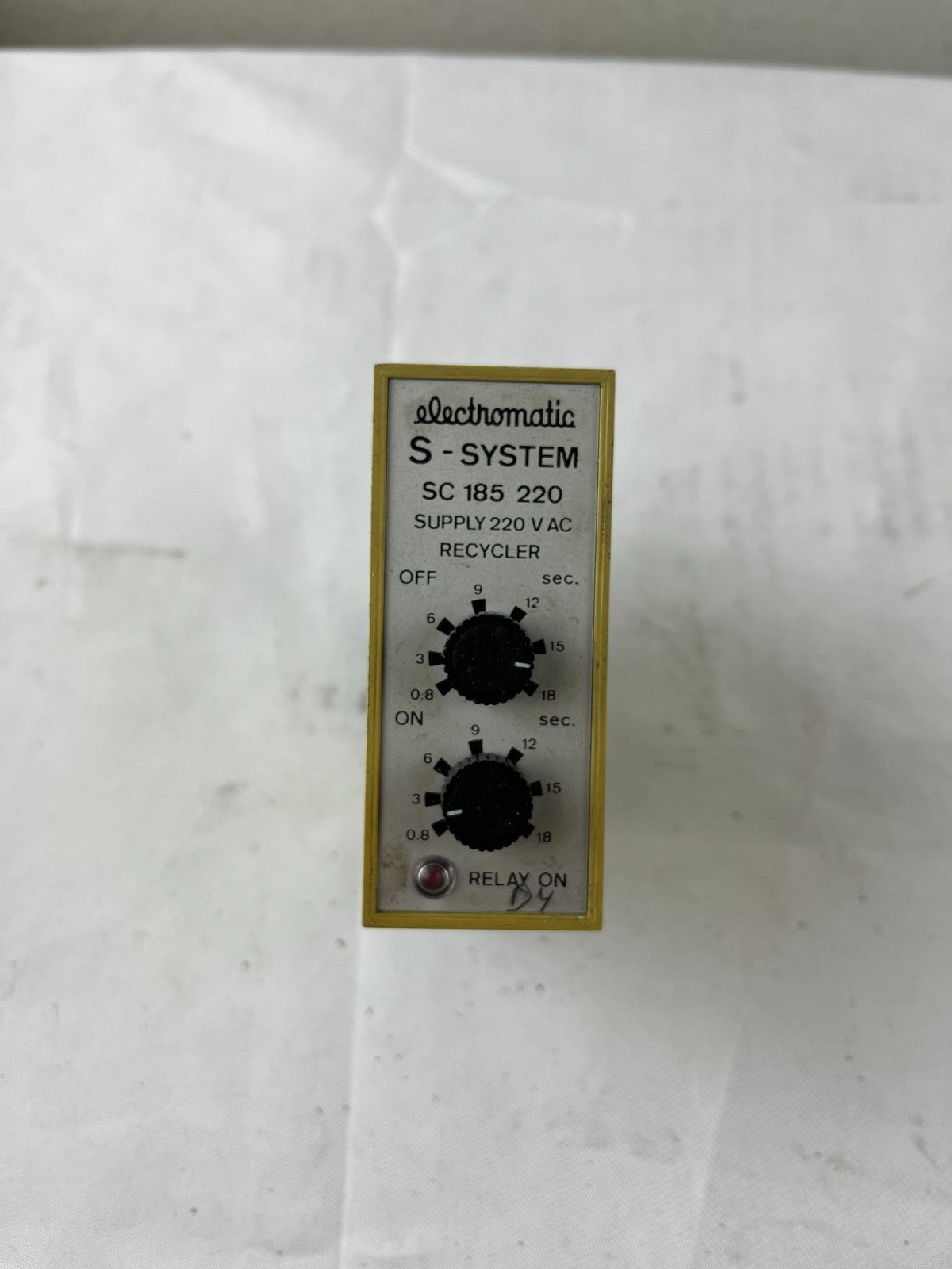Electromatic SC185 220 Recycler Timer 220VAC Dual Dial 0.8-18s CL3520 DENMARK