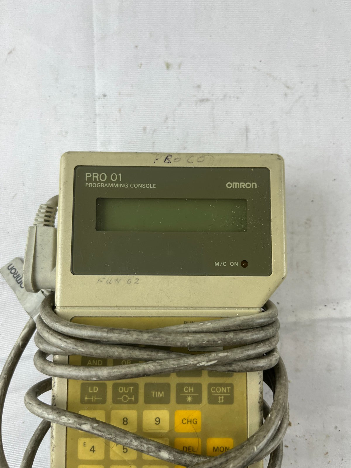 Omron SP10‑PRO01‑V1 PRO 01 Programming Console Used Spare Part