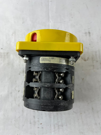Salzer S606 Rotary Isolator Switch 70A 600VAC 3-Phase ON/OFF Panel Switch