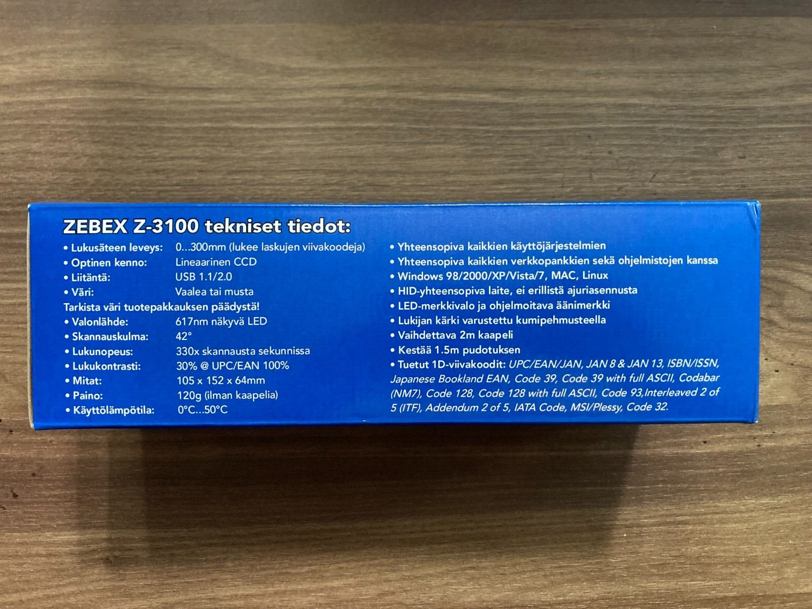 ZEBEX Z-3100 middle-range handheld CCD USB Handheld Barcode Scanner USED WORKING