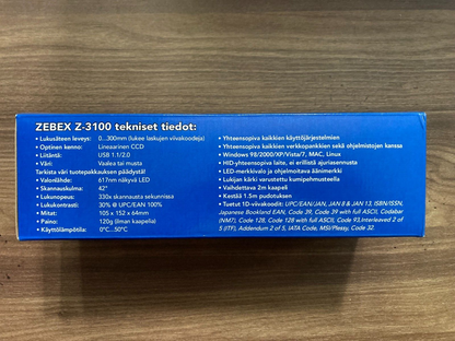 ZEBEX Z-3100 middle-range handheld CCD USB Handheld Barcode Scanner USED WORKING