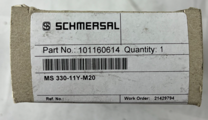 Schmersal MS 330-11Y-M20 Plunger Limit Switch IP65 Made Germany NEW 2018