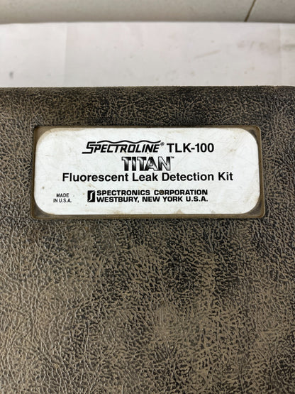 Spectroline TLK-100 TITAN UV Blue Leak Detection Kit 12V Battery Pack Used