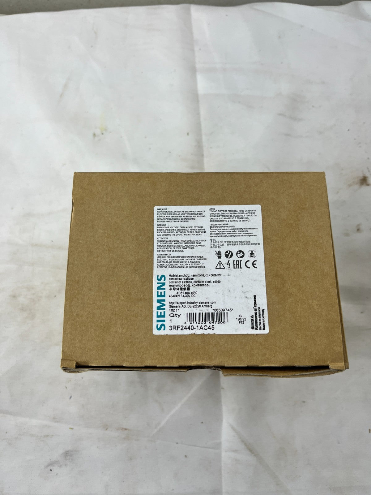 Siemens 3RF2440-1AC45 Solid State Contactor 40A Semiconductor Contactor 48-600V