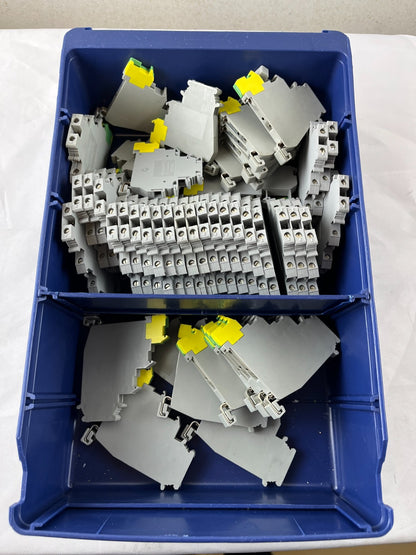 Phoenix Contact DIKD 1.5 Disconnect Terminal Block Lot 50pcs Used Grey DIN