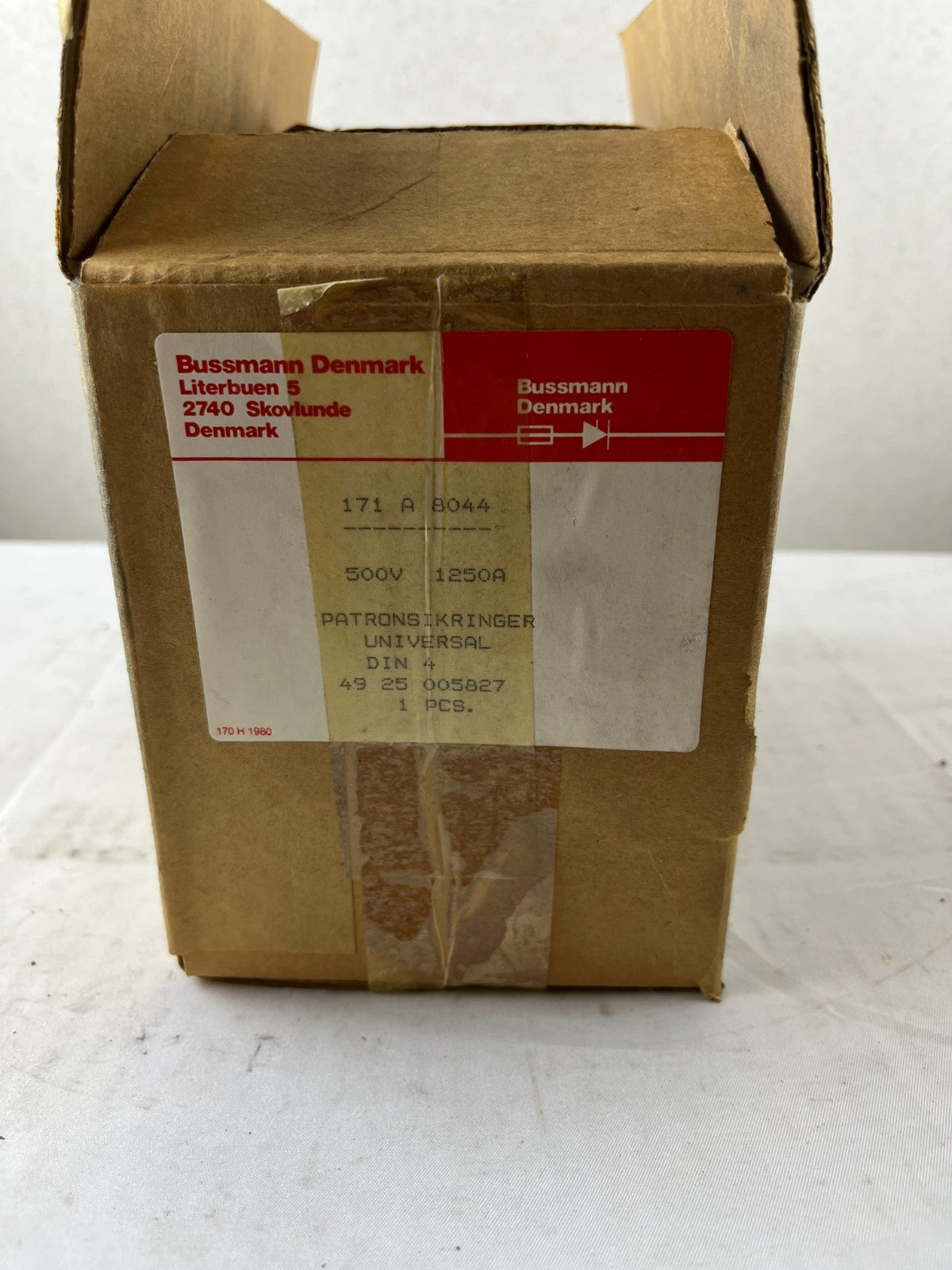 Bussmann 171A8044 Universal DIN 4 Fuse 1250A 500V High Speed NH New Spare